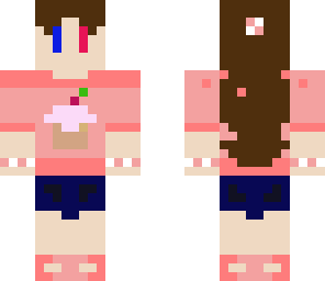 chibi girl cupcake on shirt