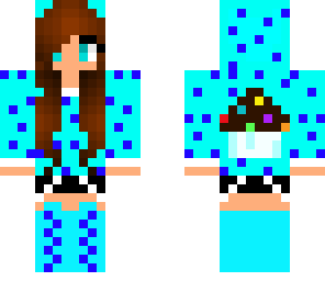 dotted blue hoodie