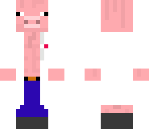 pig in lab coat