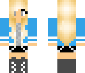 blue cool girl