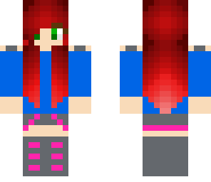 red head anmie ombre