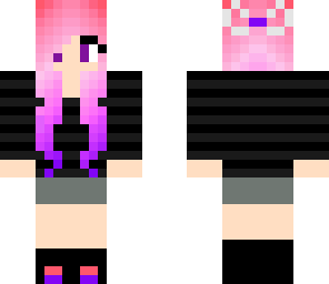 pink and violet girl