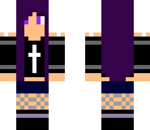 dark purple hair girl