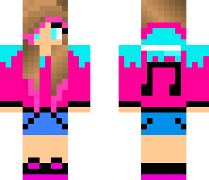 cute pink music girl