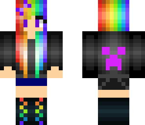 rainbow creeper girl