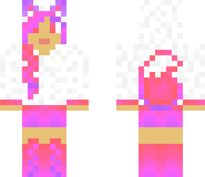 pinky purple wolf girl