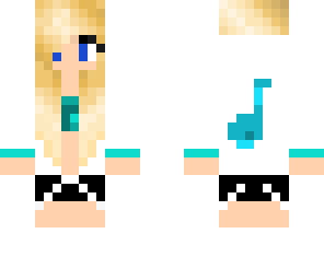 blue music girl