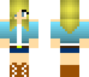blue summery girl