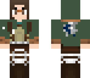 hange with cloak  attack on titan