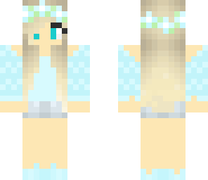 edit sky blue flower girl