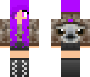 purple sloth girl