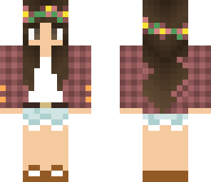 flower forest girl