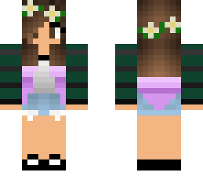 flower crown with purple dip dye