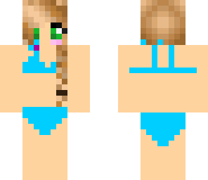 blue bikini girl