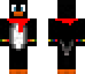 penguin with wrist bands