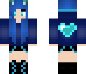 blue heart cat