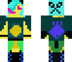 blue panda girl