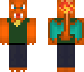 charizard with clothes