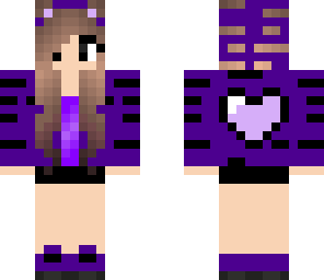 purple tiger girl
