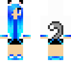 blue cat girl