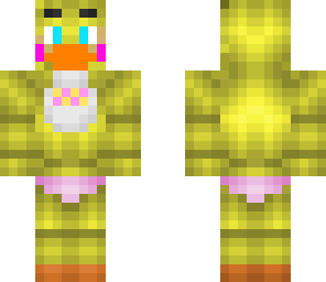 toy chica now with eyes and beak