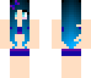 blue bikini girl