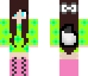 creeper girl with flowers
