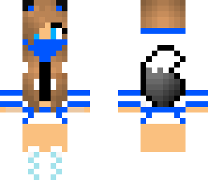 blue kitty girl
