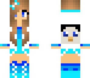 blue penguin girl
