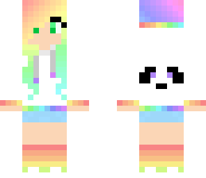 rainbow panda girl