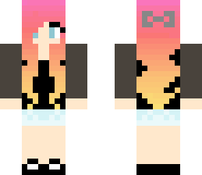 rainbowish hair girl