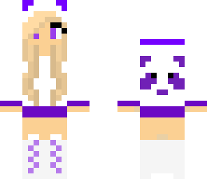 purple panda girl
