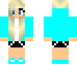 cool girl blue