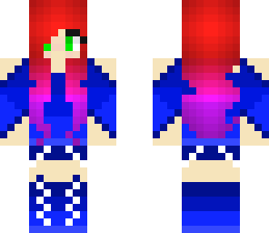 blue outfit