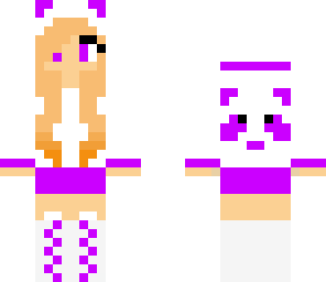 purple panda girl