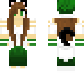 green neko girl