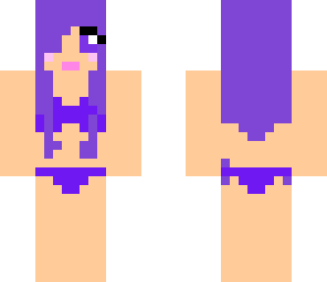 purple bikin girl edited to endergirl in bikin