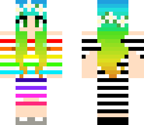 stripy rainbow dress