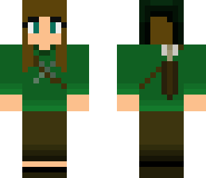 forest tree archer girl with dagger edeted