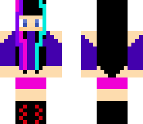 girl with hair dye