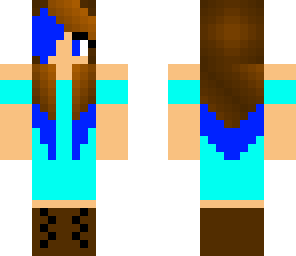 girl in blue dress