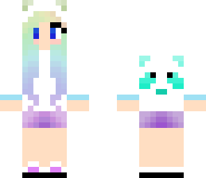 rainbow panda girl