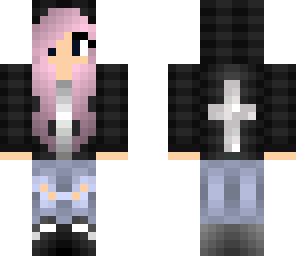 pink hair girl edit