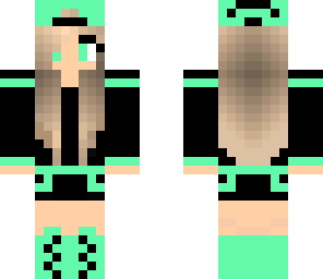 mint green girl