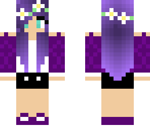 purple cute girl