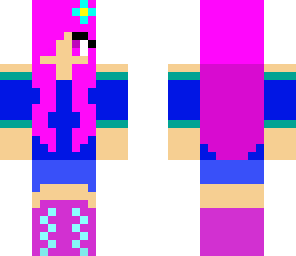 purple haired girl 