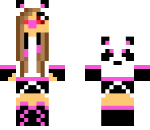 cute pink panda girl