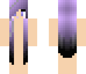 long purple hair skin base
