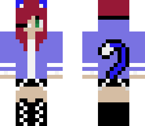 blue cat girl