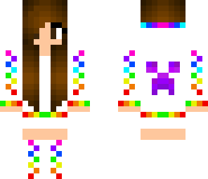 rainbow creeper girl